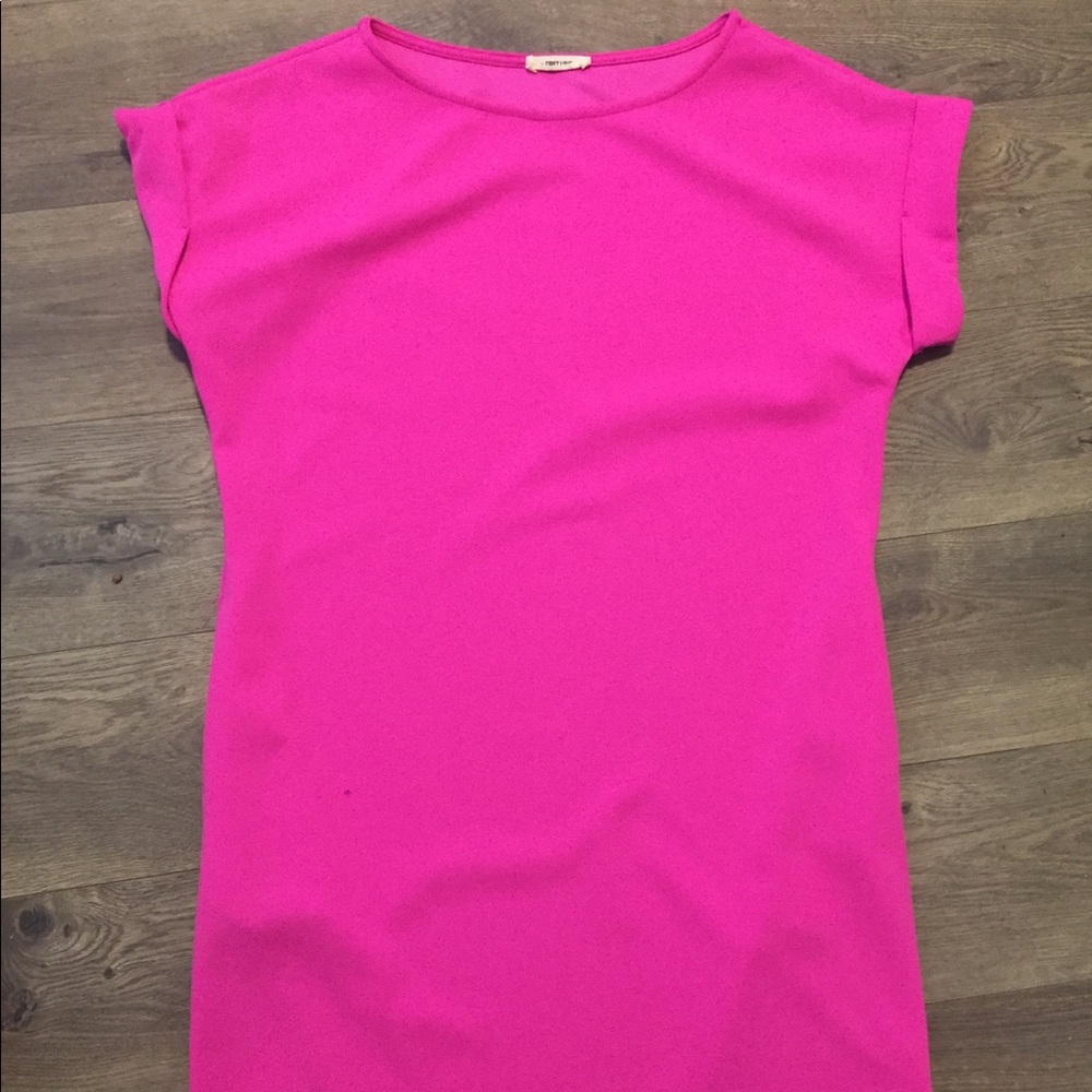 Size small shift dress - bright pink